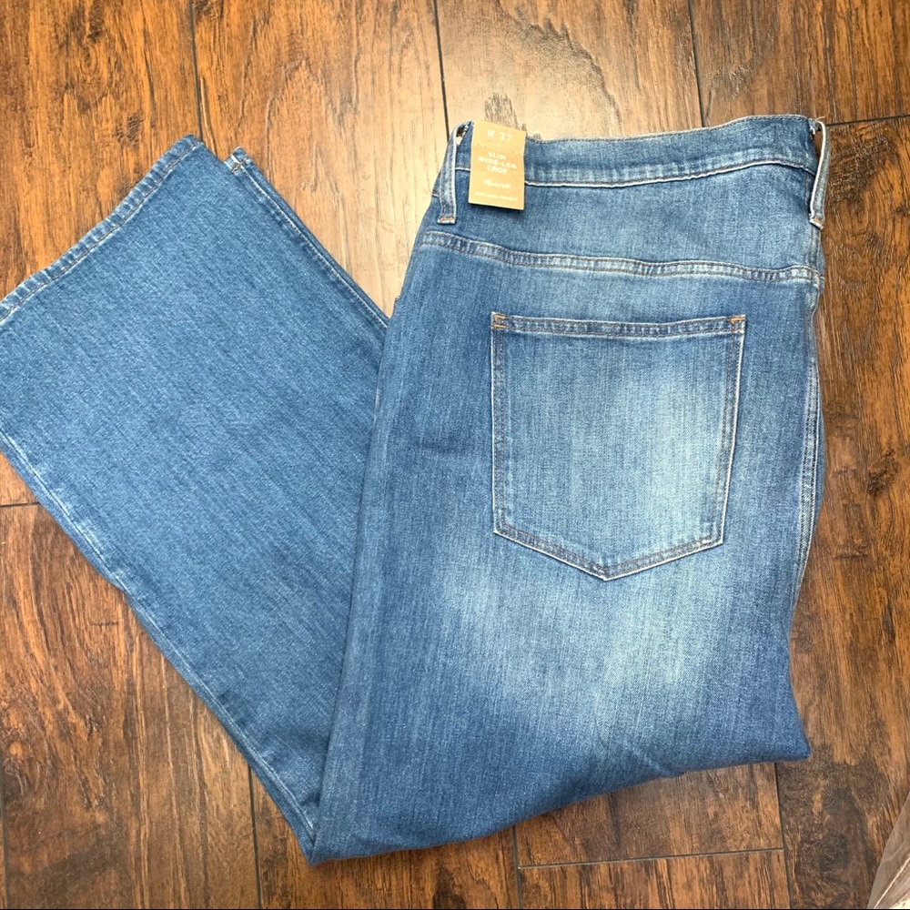 NWT Madewell Slim Wide-Leg Jeans in Olympia Wash Style L4312 - Picture 12 of 15